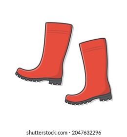 Mens Shoes Boots Wellington and rain boots DSquared² Rubber Icon Logo Sliders in Red for Men 