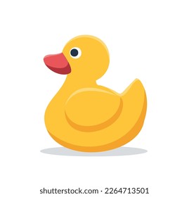 yellow rubber duck for bath vector illustration