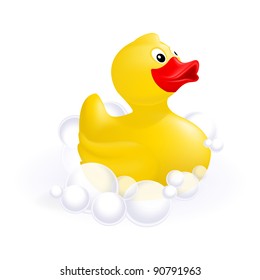 The Yellow Rubber (plastic) Duck Vector