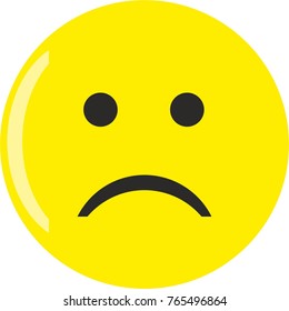 Yellow Sad Emoji Stock Vector (Royalty Free) 765496864 | Shutterstock