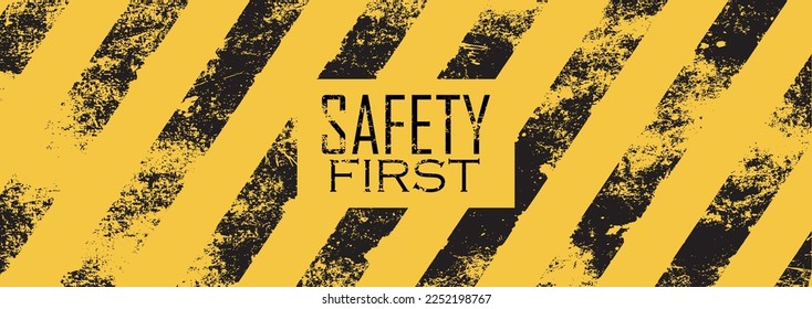 Primer signo de seguridad amarilla. icono de vector