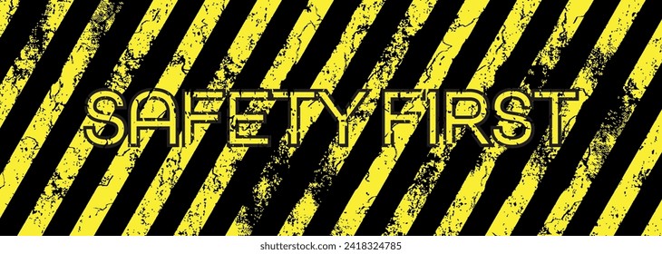 Primer signo de seguridad amarilla. icono de vector