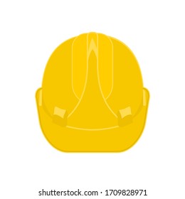 yellow safety helmet. isolated on white background