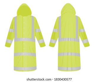 Yellow safety jacket. vector illustration