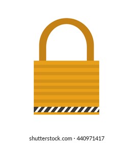yellow safety lock