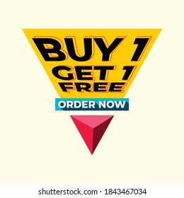yellow sale badge poster template