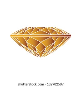 yellow sapphire - vector illustration