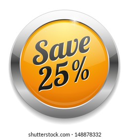 Yellow save twenty five percent button