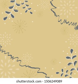 yellow scarf design with contemporary pattern