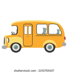 Vector de coche de la escuela amarilla 
