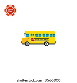 Yellow School Bus Icon