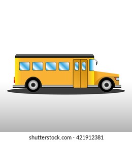 Yellow school bus illustration