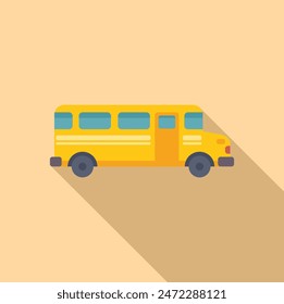 Gelber Schulbus, der Schüler transportiert und dabei Bildung und Kindheitserinnerungen symbolisiert