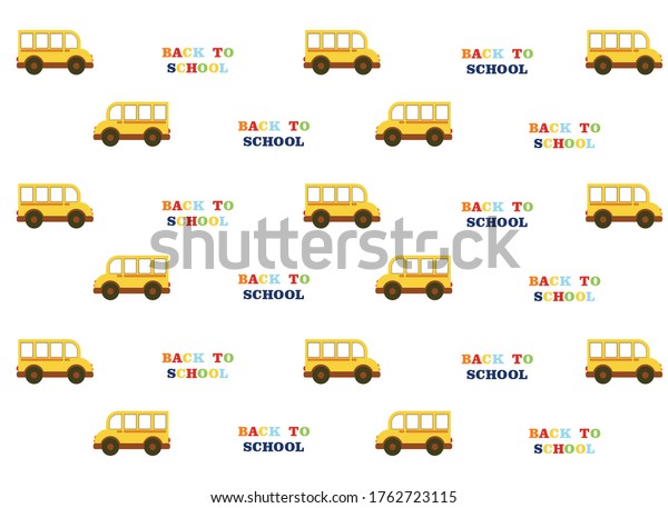 yellow school bus, vector\
pattern