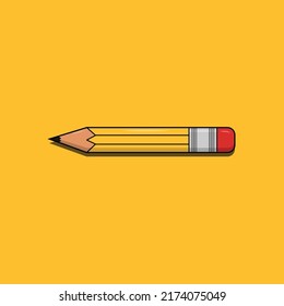 Yellow School Pencil vector illustration