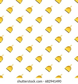 Yellow scoop for cleaning pattern seamless repeat in cartoon style vector illustration