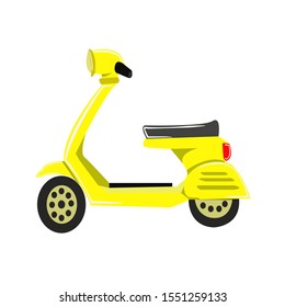 yellow scooter bike vector and clip art