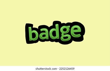 Animationsvideo auf Gelbem Bildschirm BADGE sehr cool und sehr einfach