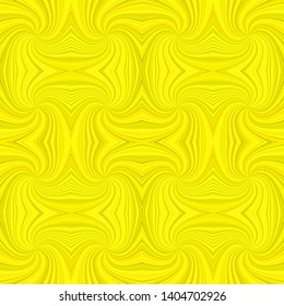 Yellow seamless abstract hypnotic spiral stripe pattern background - vector curved burst graphic design