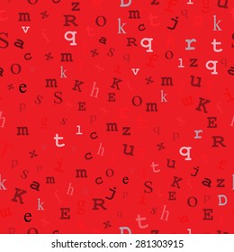 Yellow seamless background with pastel-colored type. Vector EPS-10 file, transparency used. 