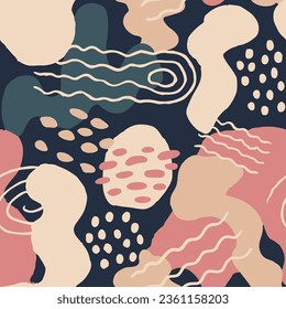 Yellow Seamless Classic Graphic Textile Texture. Dark Endless Summer Retro Artwork, Seamless Paper. Purple Repetitive Creative Trendy Surface Design