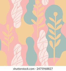 Yellow Seamless Classic Organic Fabrics Vector. Vivid Endless Elegant Beauty Invitation, Seamless Print. Colorful Repetitive Creative Natural Illustration Backdrop. 