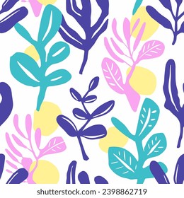 Yellow Seamless Color Beauty Decor Vector. Vibrant Repetitive Fashion Decorative Scribble, Seamless Print. Bright Endless Abstract Vintage Paint Art. 