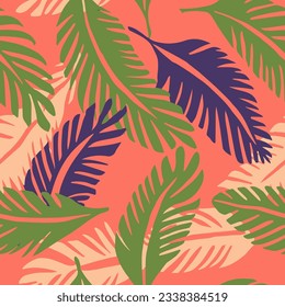 Yellow Seamless Decoration Isolated Surface Texture. Vibrant Endless Doodle Garden Decor, Seamless Backdrop. Gradient Repeated Nature Jungle Scribble Wallpaper. 