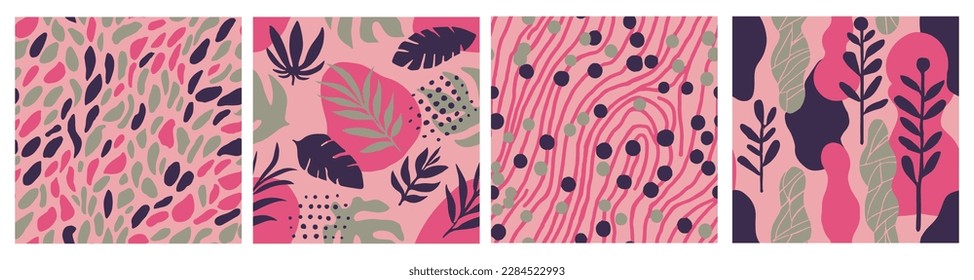 Papel tapiz de pintura de palmilla amarillo sin soldadura. Hippie Repetida Invitación Elegante De Florencia, Fondo Sin Margen. Resumen Vívido Diseño De Ilustración Simple. 