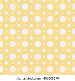 yellow seamless dots pattern