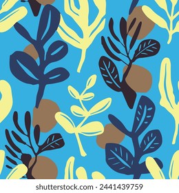 Yellow Seamless Fashion Blossom Surface Vector. Gradient Repeated Abstract Isolated Lines, Seamless Background. Black Repetitive Contemporary Retro Illustration Art. 