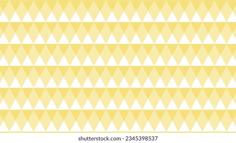 Yellow seamless geometric pattern with triangles