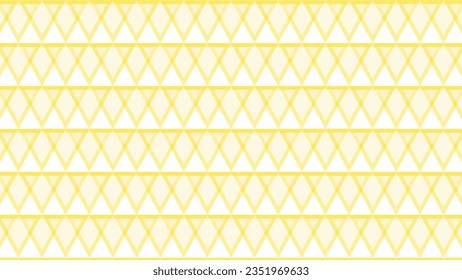 Yellow seamless geometric pattern with triangles