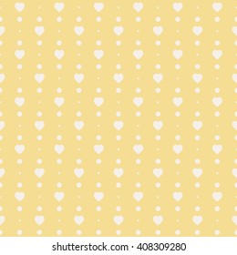 yellow seamless heart pattern