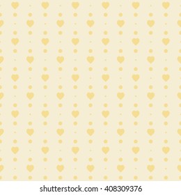 yellow seamless heart pattern