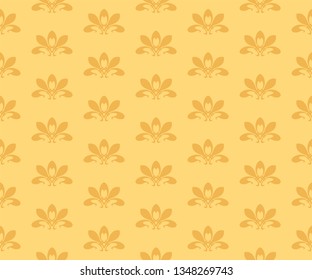 Yellow seamless pattern
