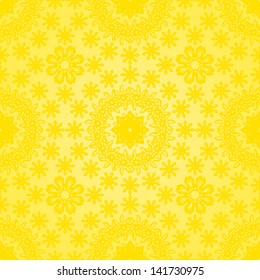 yellow seamless pattern