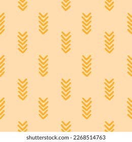 Yellow seamless pattern with arrows