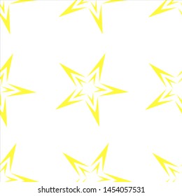 Yellow Seamless Pattern on a White Background