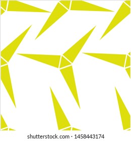 Yellow Seamless Pattern on a White on a Background