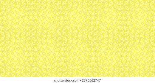 yellow seamless pattern in oriental geometric traditional style