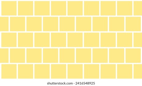Yellow seamless pattern with squares tiles
