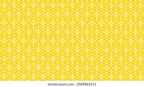 Yellow seamless pattern with white decorative stripes as background