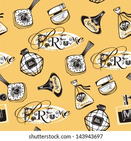 yellow seamless perfume bottles