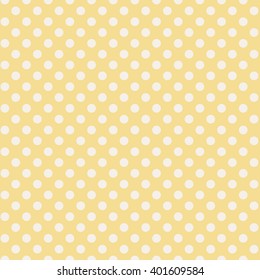yellow seamless polka dots pattern
