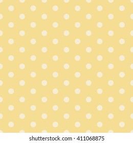 yellow seamless polka dots pattern