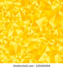 Yellow seamless polygonal mosaic background, design templates triangle bright background. Triangular low poly. Vector polygonal illustration.