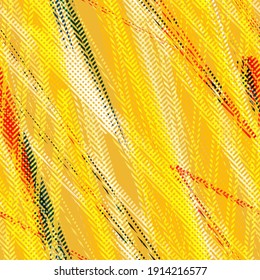 Yellow seamless texture with herringbone pattern. Abstract vector background for web page, banners backdrop, fabric, home decor, wrapping