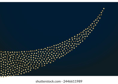 Lentejuelas Amarillas Navidades Vector Fondo Negro. Diseño Confeti Ligero. Tarjeta moderna Gold Dot. Ilustración de glamour brillante.