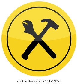 Yellow Settings Icon
